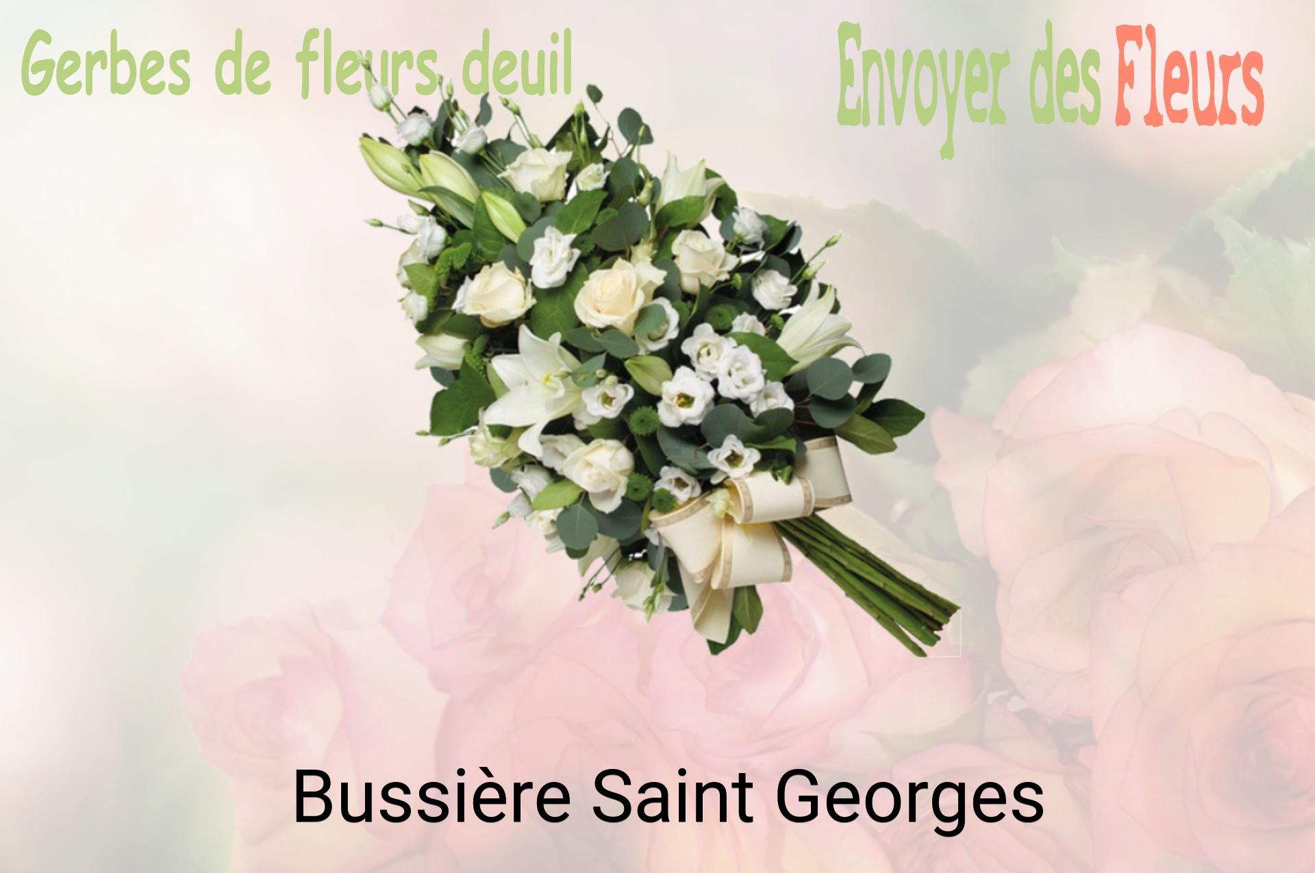 Gerbe de fleurs de deuil livrée à Bussière-Saint-Georges